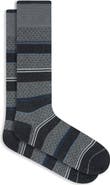 Bugatchi Stripe Mercerized Cotton Blend Dress Socks