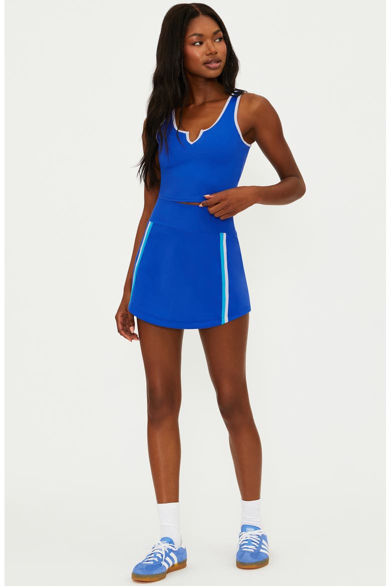 Thora Textured Knit Skort, Alternate, color, RIVIERA AZURE