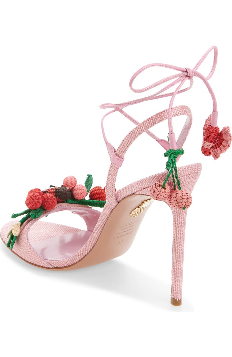 Aquazzura Botanica Slingback Sandal, Alternate, color, Watermelon Sorbet