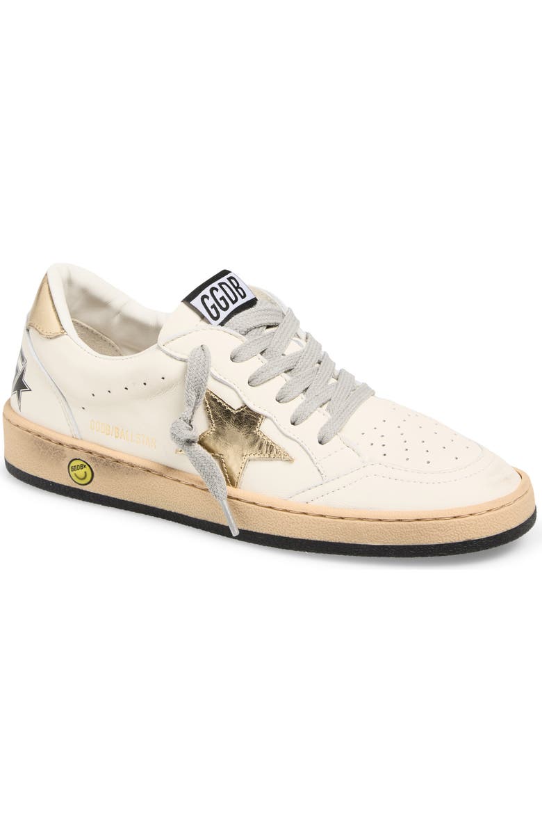 Golden Goose Kids
Ball Star Low Top Sneaker, Main, color, White/ Gold