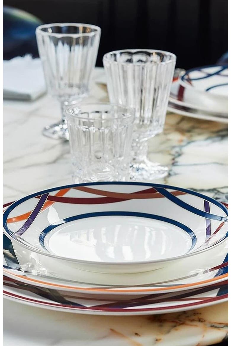 Oval Dish NASTRI  Multicolor diam. 14", Alternate, color, Multicolor