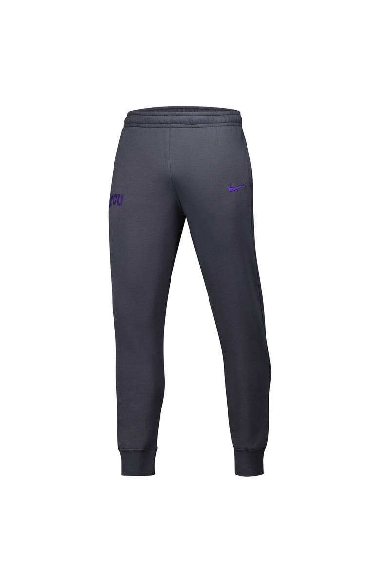 Nike Men's Nike Anthracite TCU Horned Frogs Club Fleece Pants, Alternate, color, Anthracite