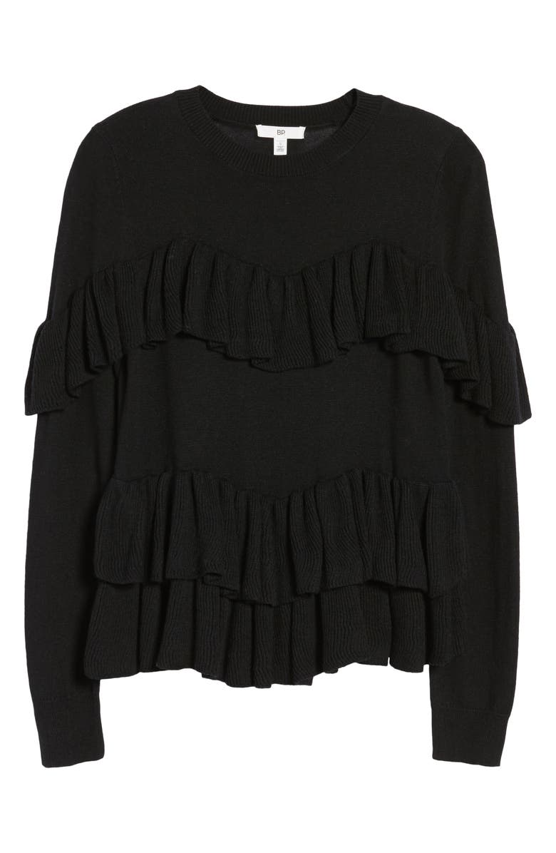 BP. Double Ruffle Sweater, Alternate, color, 