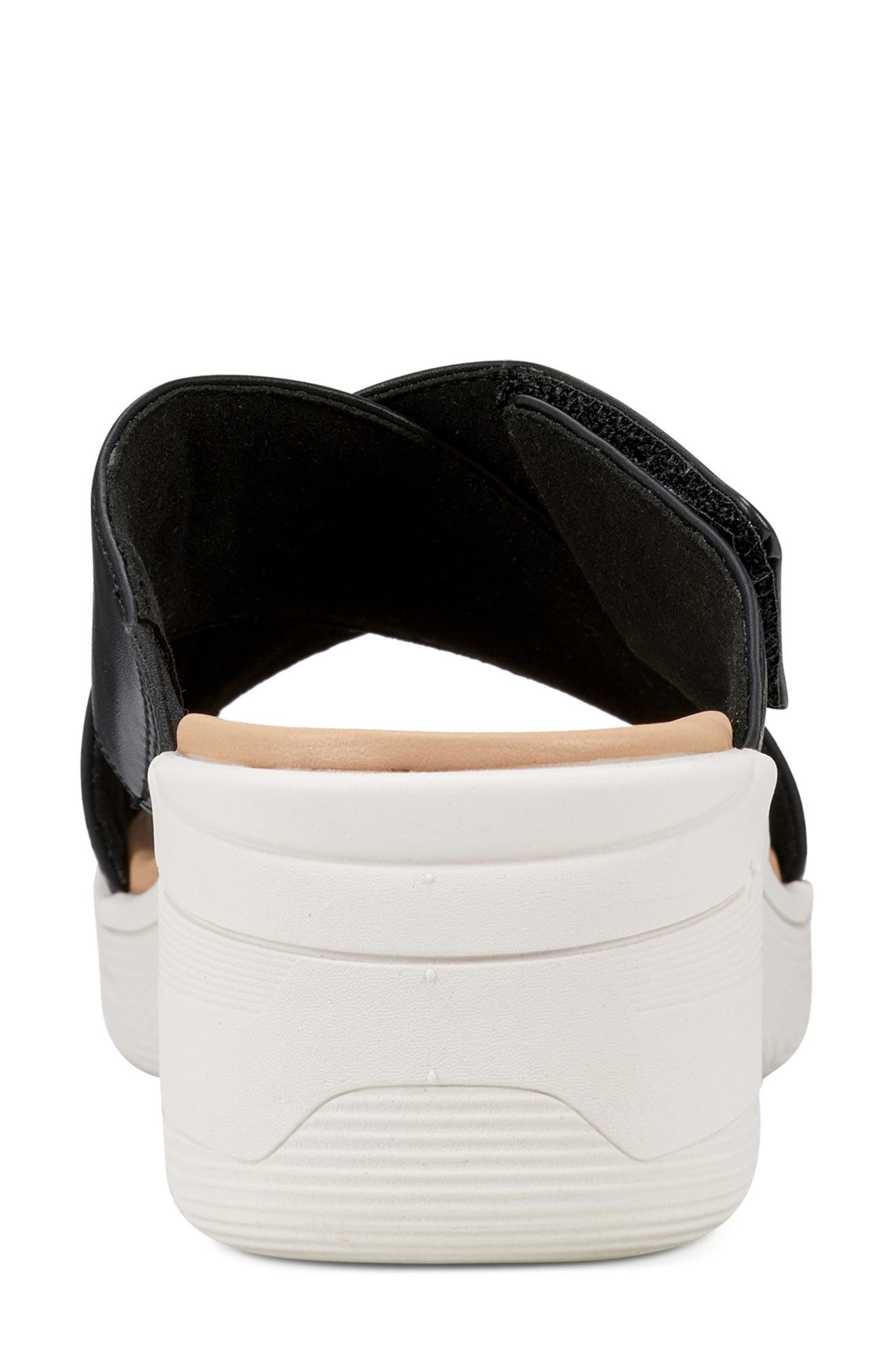 Easy Spirit Sebindie Slide Sandal, Alternate, color, Black