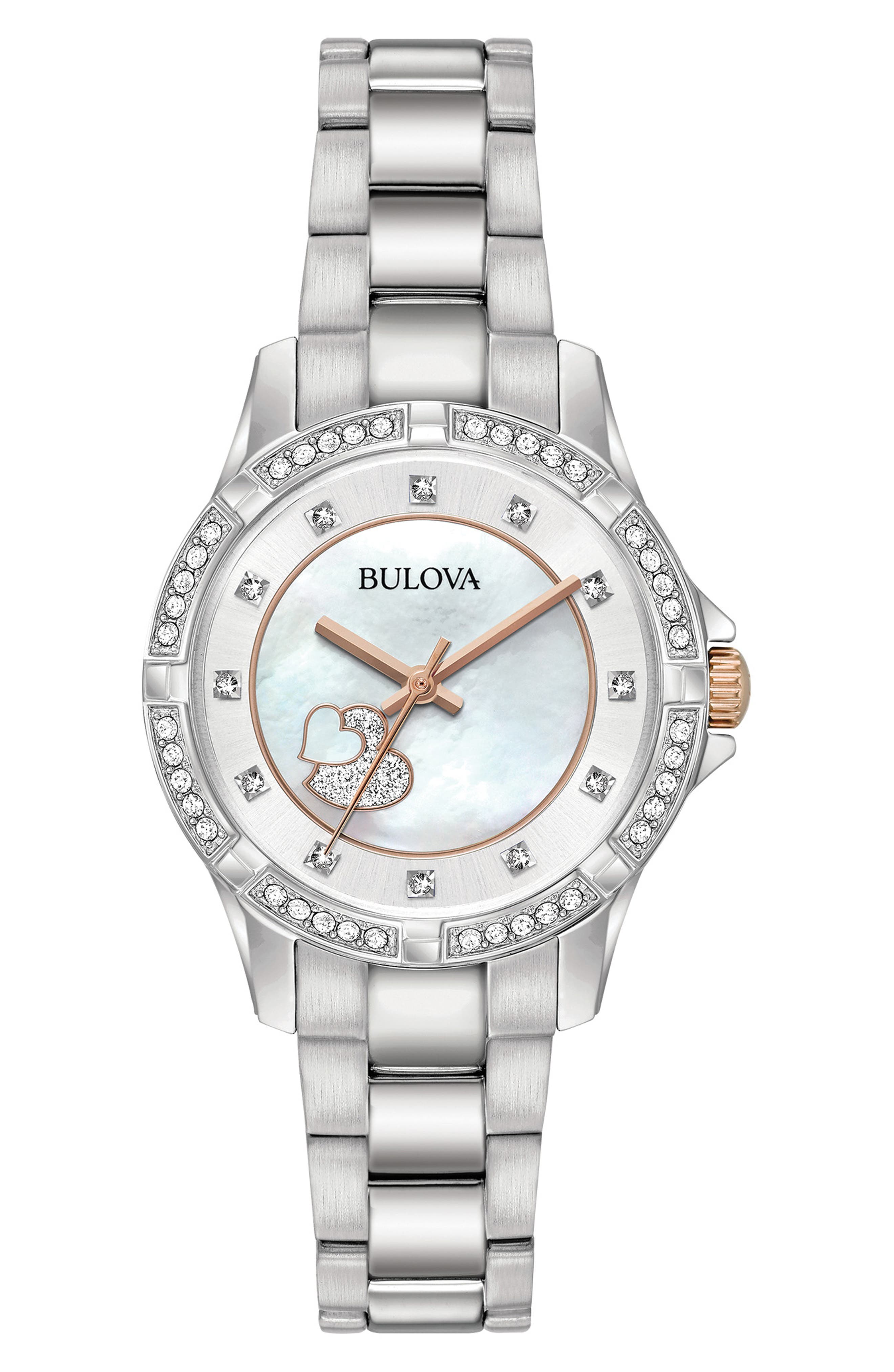 BULOVA Swarovski® Crystal Bracelet Watch, 30mm