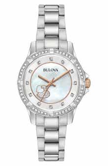 BULOVA Swarovski® Crystal Bracelet Watch, 30mm