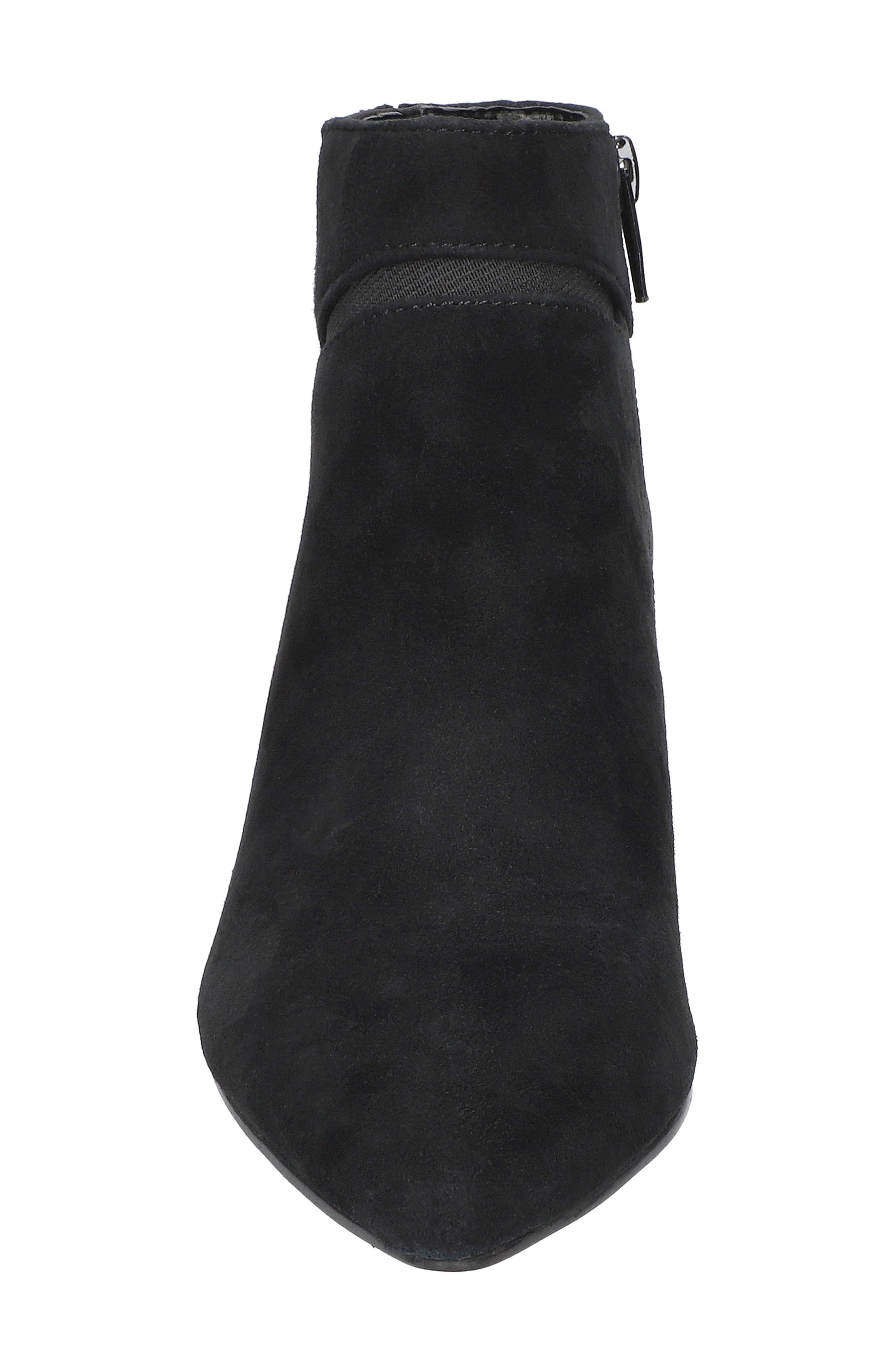 Bella Vita Faraday Kitten Heel Bootie, Alternate, color, Black Kidsuede Leather