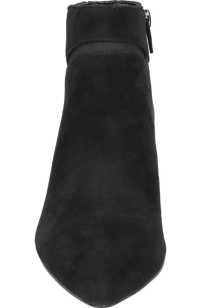 Bella Vita Faraday Kitten Heel Bootie, Alternate, color, Black Kidsuede Leather