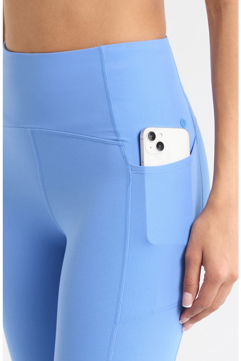 Studio Luxe High Waist Pocket Crop Leggings, Alternate, color, BLUE AZURITE