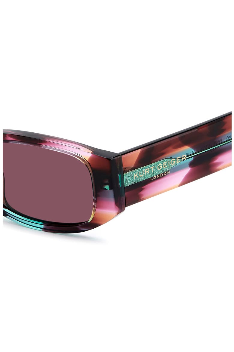 52mm Rectangular Sunglasses, Alternate, color, PINK HAVANA/ PINK