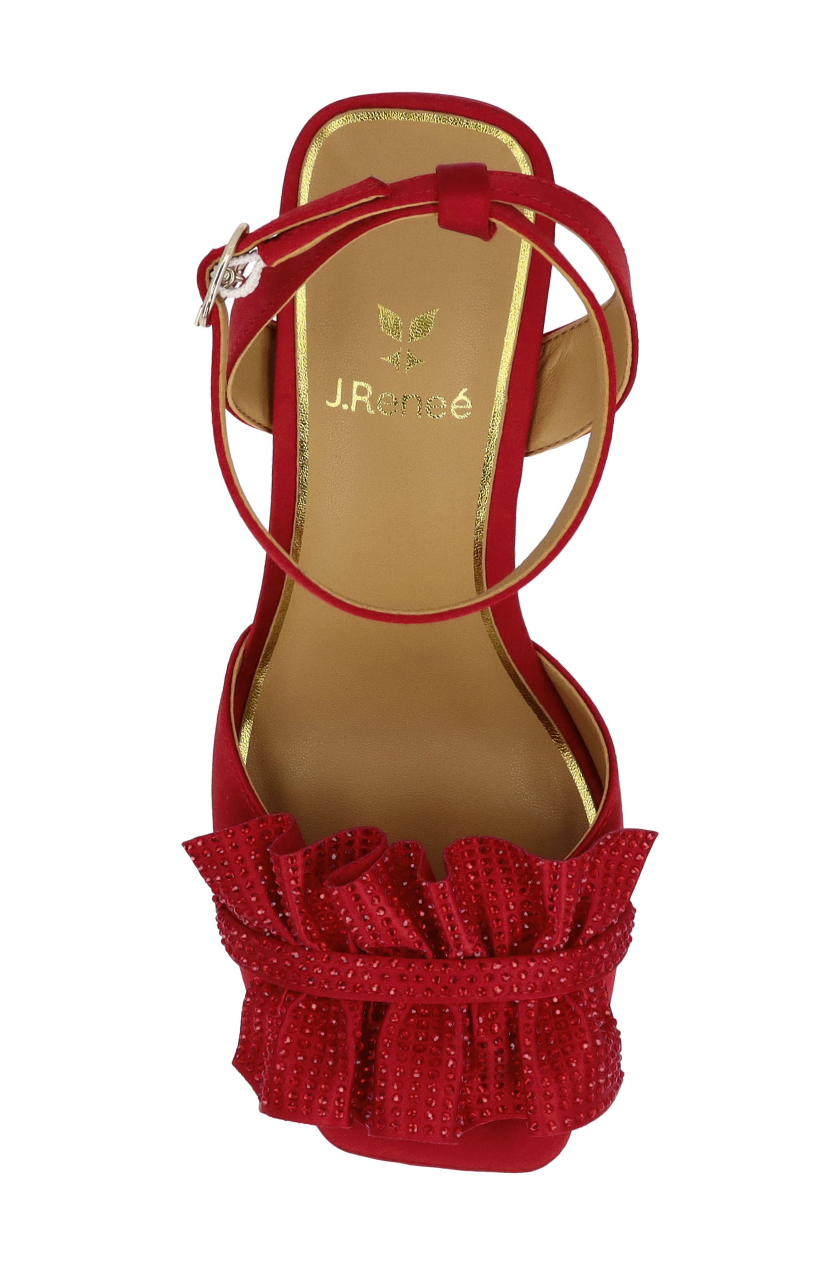 Almita Ankle Strap Sandal, Alternate, color, RED