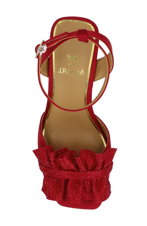 J. Reneé Almita Ankle Strap Sandal In Red