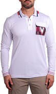 Maceoo Ascension 0081 Tipped Long Sleeve Polo