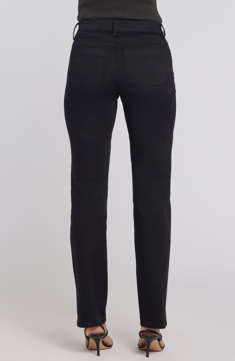 NYDJ Marilyn Round Patch Pocket Straight Leg Jeans, Alternate, color, 