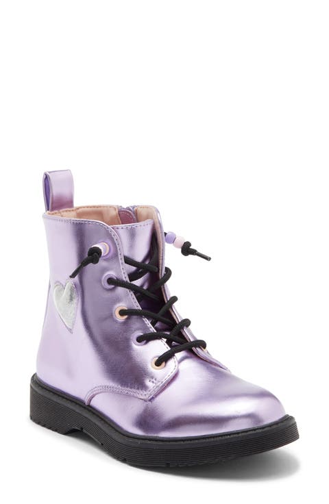Kids' Victorya Heart Combat Boot