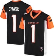 Outerstuff Youth Ja'Marr Chase Black Cincinnati Bengals Replica Player Jersey