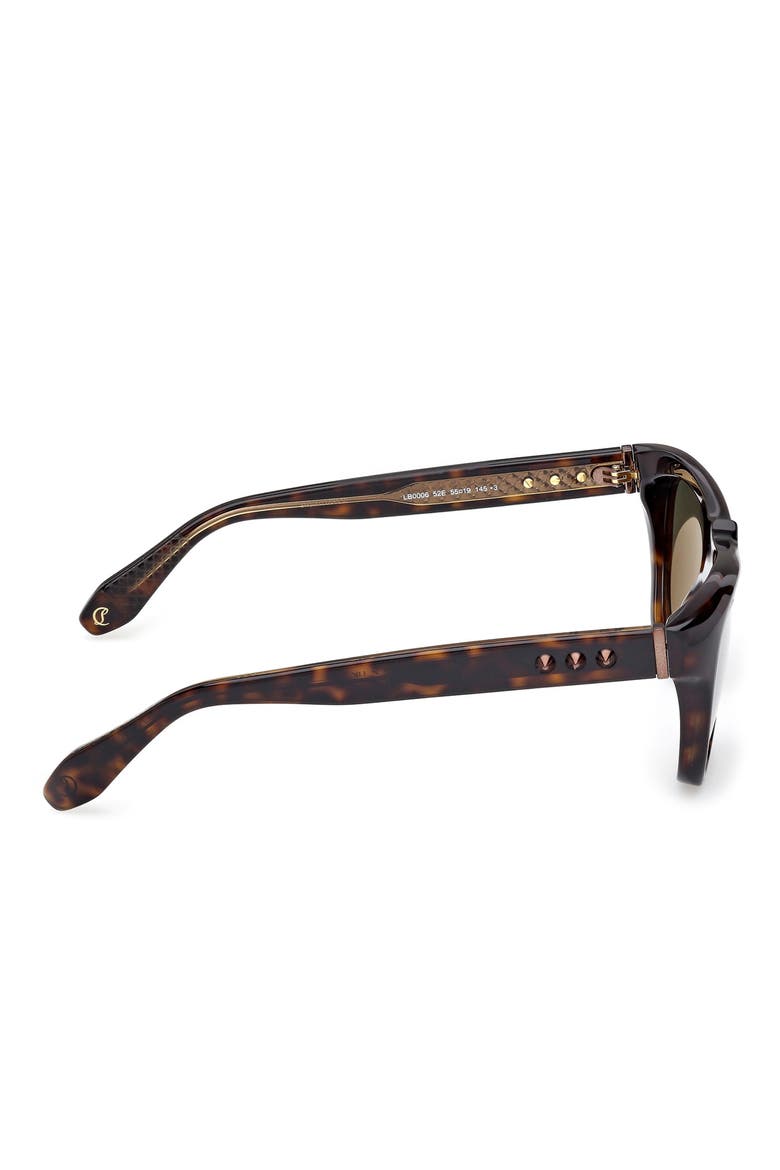Georges 55mm Square Sunglasses, Alternate, color, HAVANA / BRONZE / ZEISS GREEN