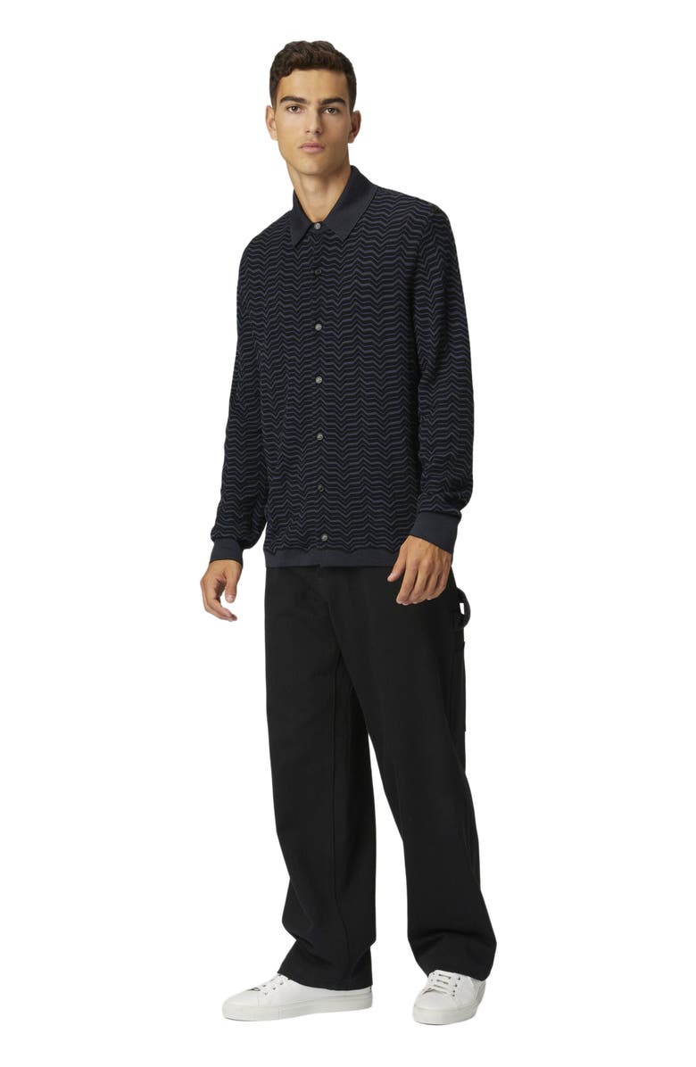 Missoni Wool And Viscose Knit Shirt With Waves, Main, color, 