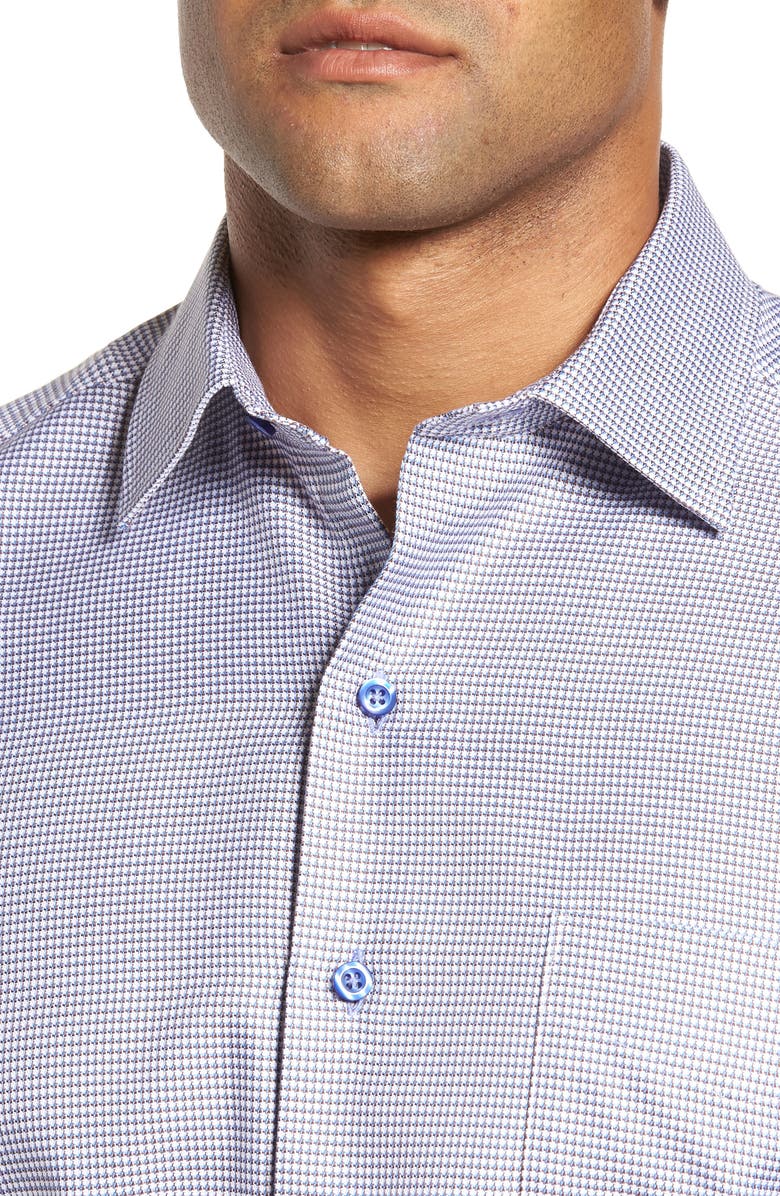 David Donahue Print Sport Shirt, Alternate, color, 