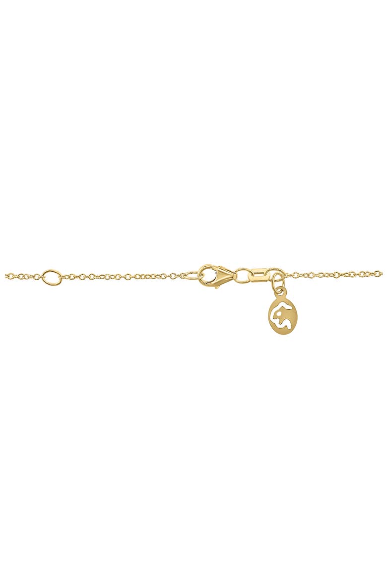14K Yellow Gold Diamond & Green Agate Oval Pendant Necklace, Alternate, color, 14K Gold