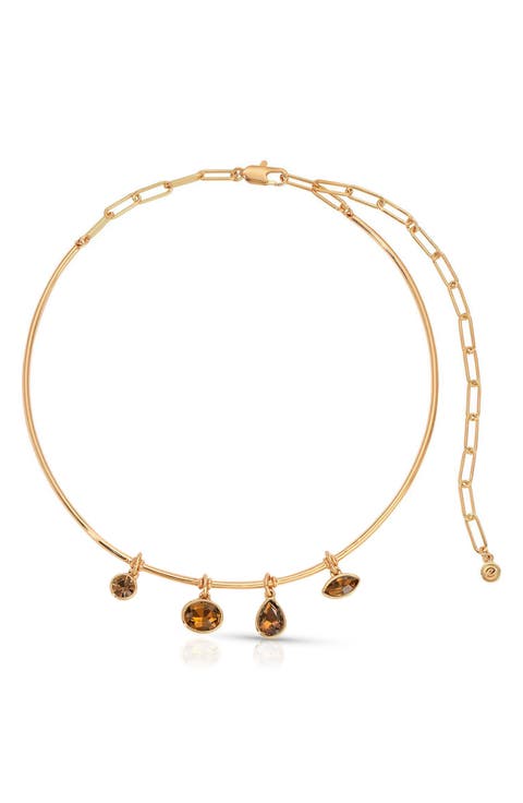 Crystal Drift Collar Necklace
