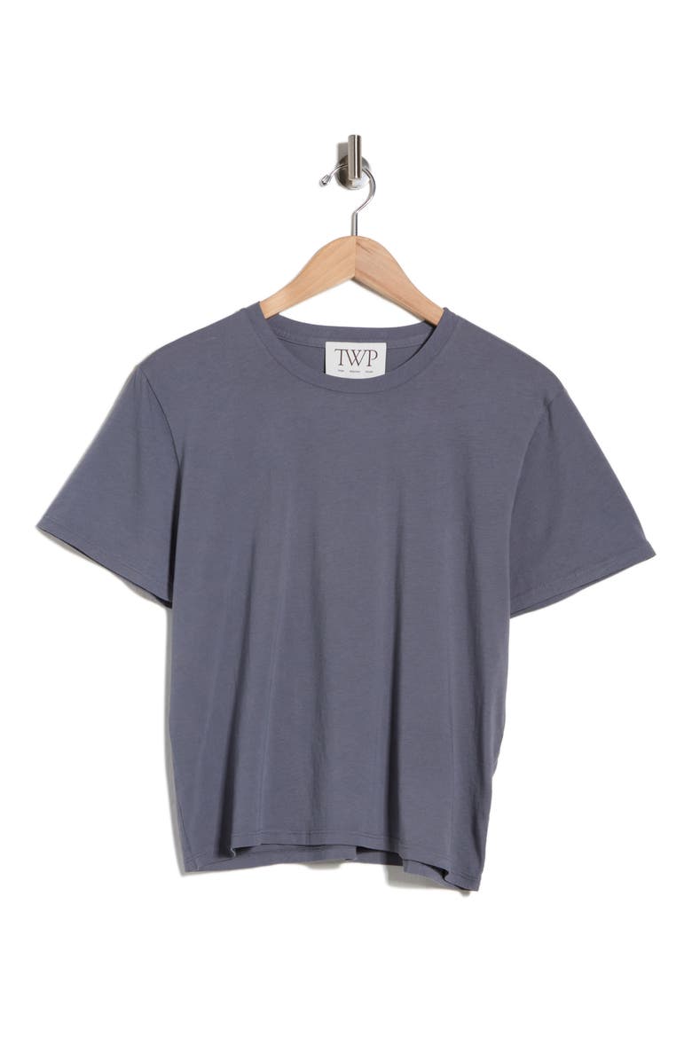 Crewneck Short Sleeve T-Shirt, Main, color, CASTLE ROCK