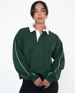 Rebody Active Rugby Piping Relaxed Polo Top