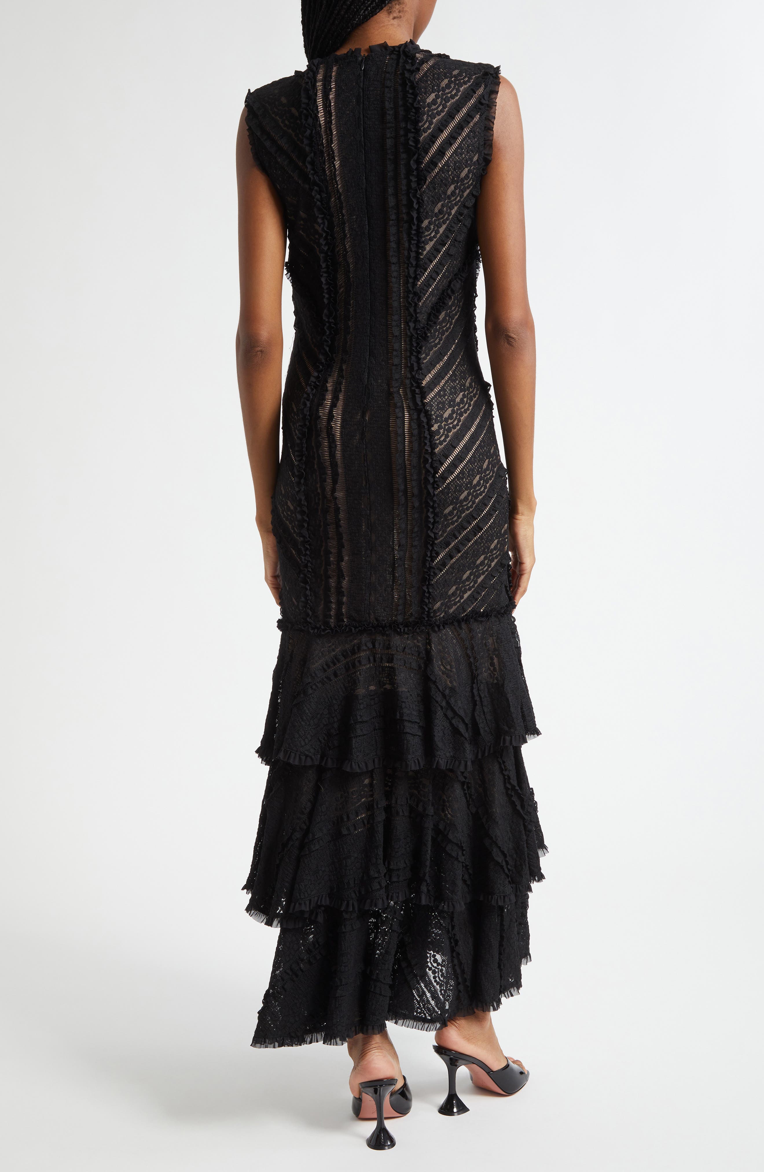 Maceio Stretch Lace Tiered Maxi Dress - image 2