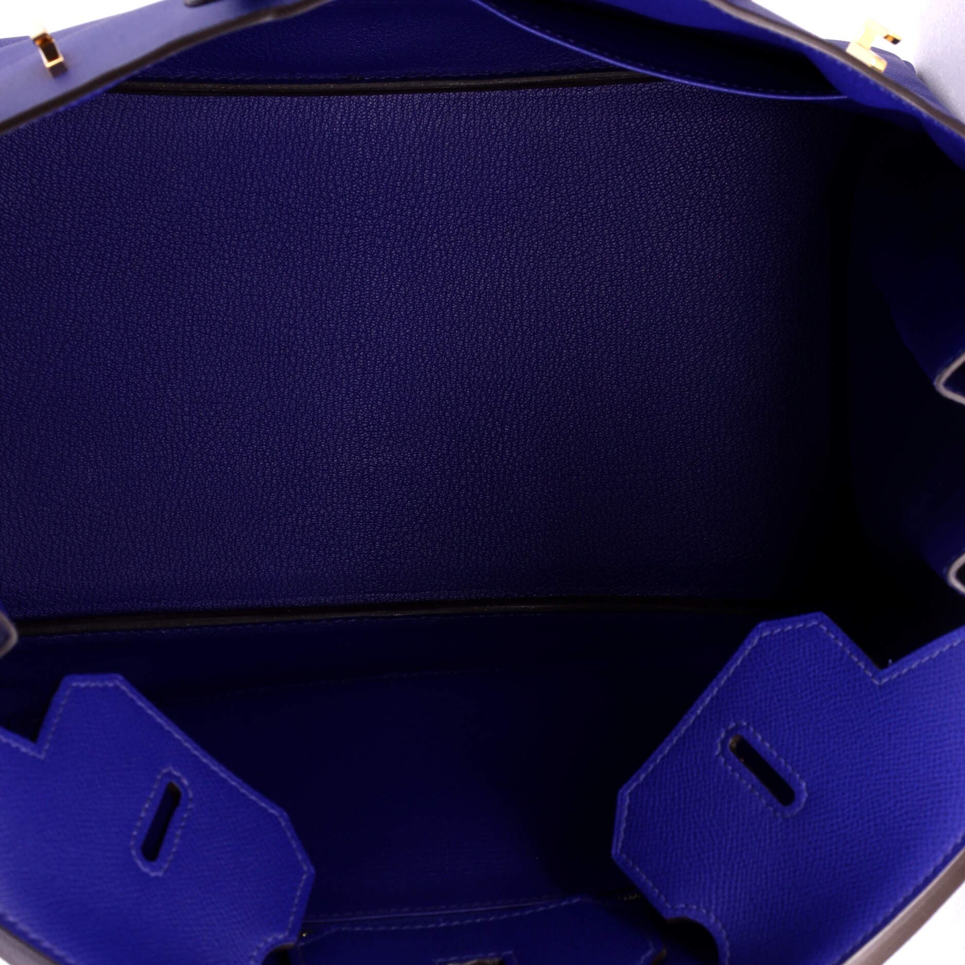 Pre-Owned Hermes Birkin Handbag Blue Epsom with Gold Hardware 35, Alternate, color, Bleu Electrique