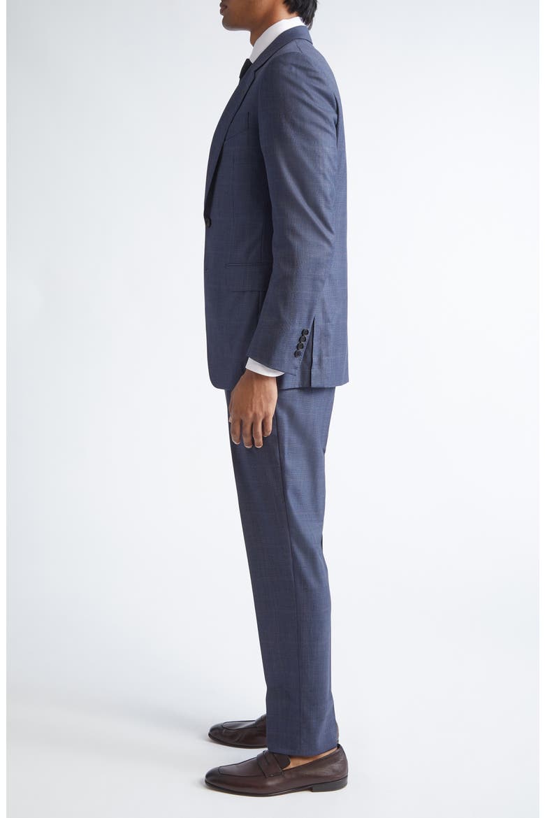 Plaid Centoventimila Wool Suit, Alternate, color, BLUE