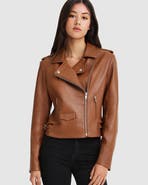 Belle & Bloom Just Friends Leather Moto Jacket