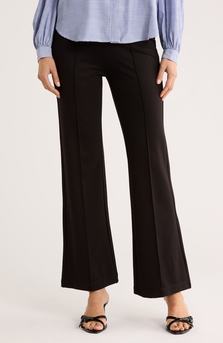 MAX STUDIO Ponte Pants, Main, color, Black