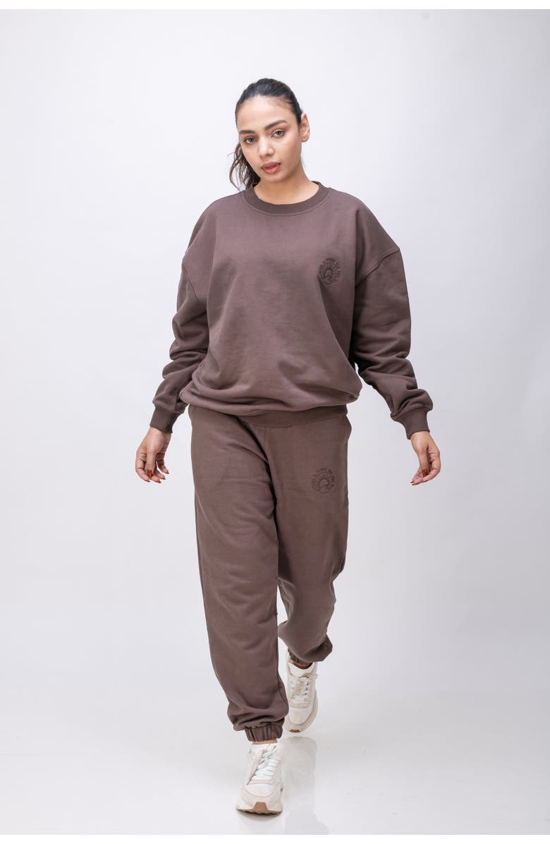 Twill Active Organic Cotton Classic Wellness Jogger, Alternate, color, Chocolate Brown