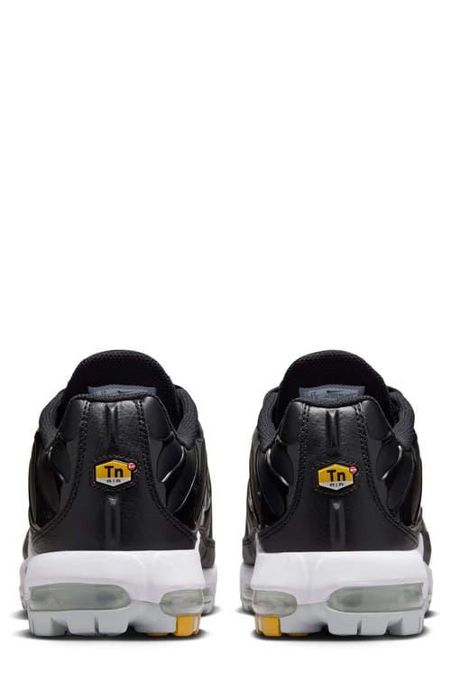 Nike Men's Air Max Plus G Golf Shoes In Black/gold/salsa Red