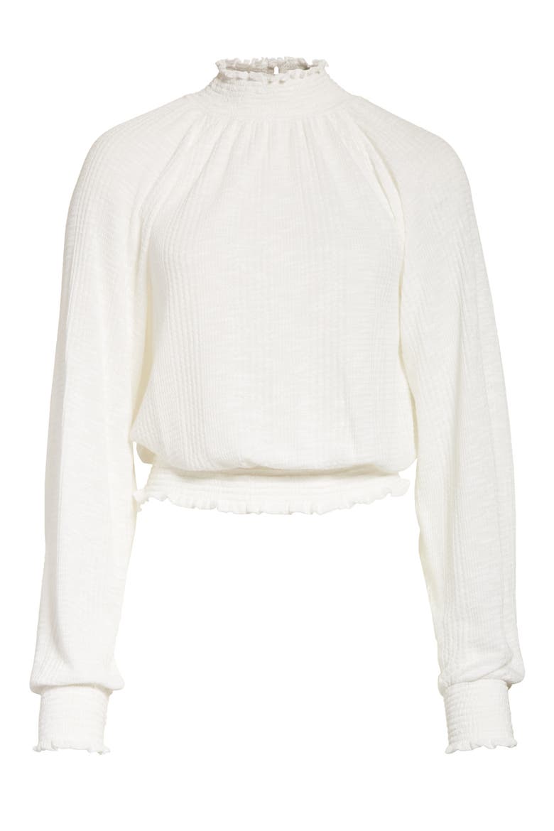 Boulevard Mock Neck Top, Alternate, color, IVORY