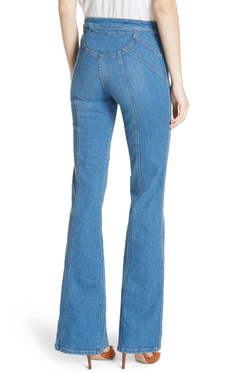 Veronica Beard Farrah Wide Leg Jeans, Alternate, color, 