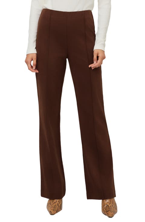 Ellie Faux Suede Bootcut Pants