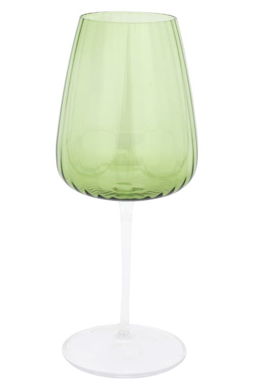 Vietri Francesca Water Glass In Green