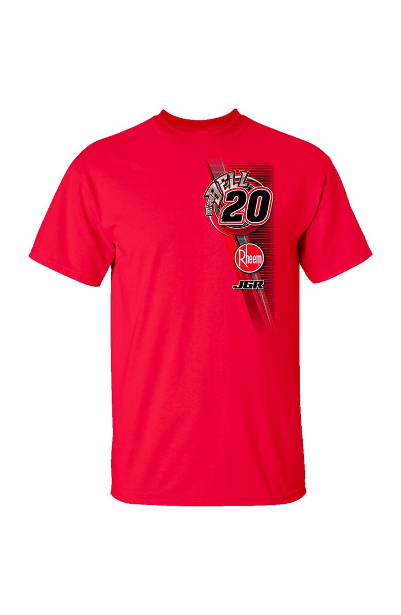 JOE GIBBS RACING TEAM COLLECTION Men's Joe Gibbs Racing Team Collection Red Christopher Bell Rheem Car T-Shirt, Alternate, color, Red