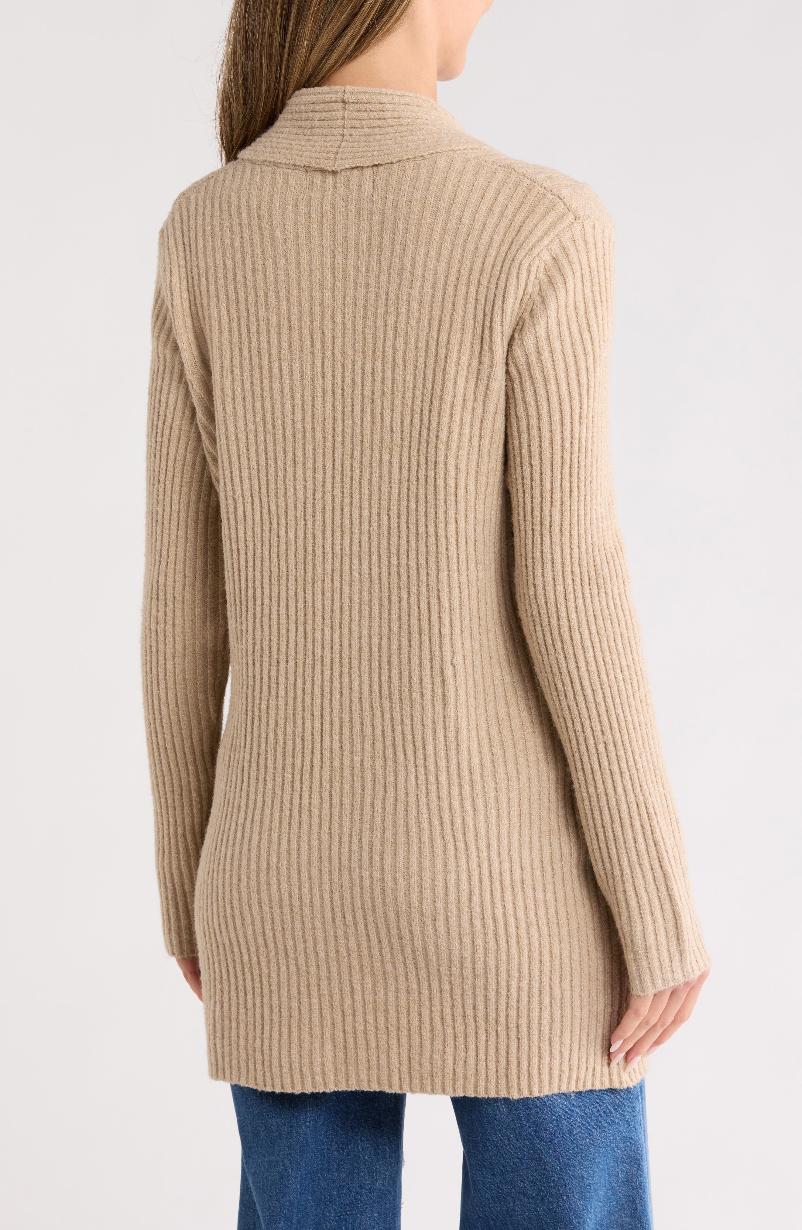 Rib Knit Sweater Cardigan - image 2
