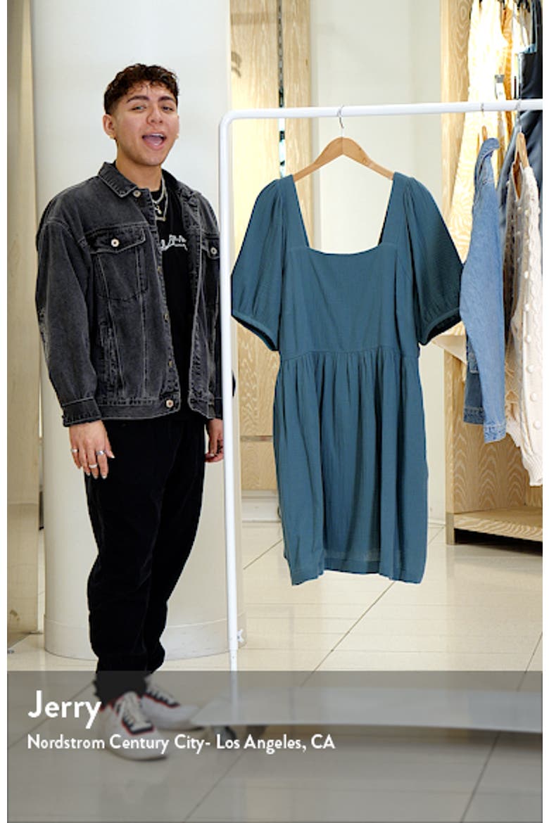 Lightspun Square Neck Puff Sleeve Dress video