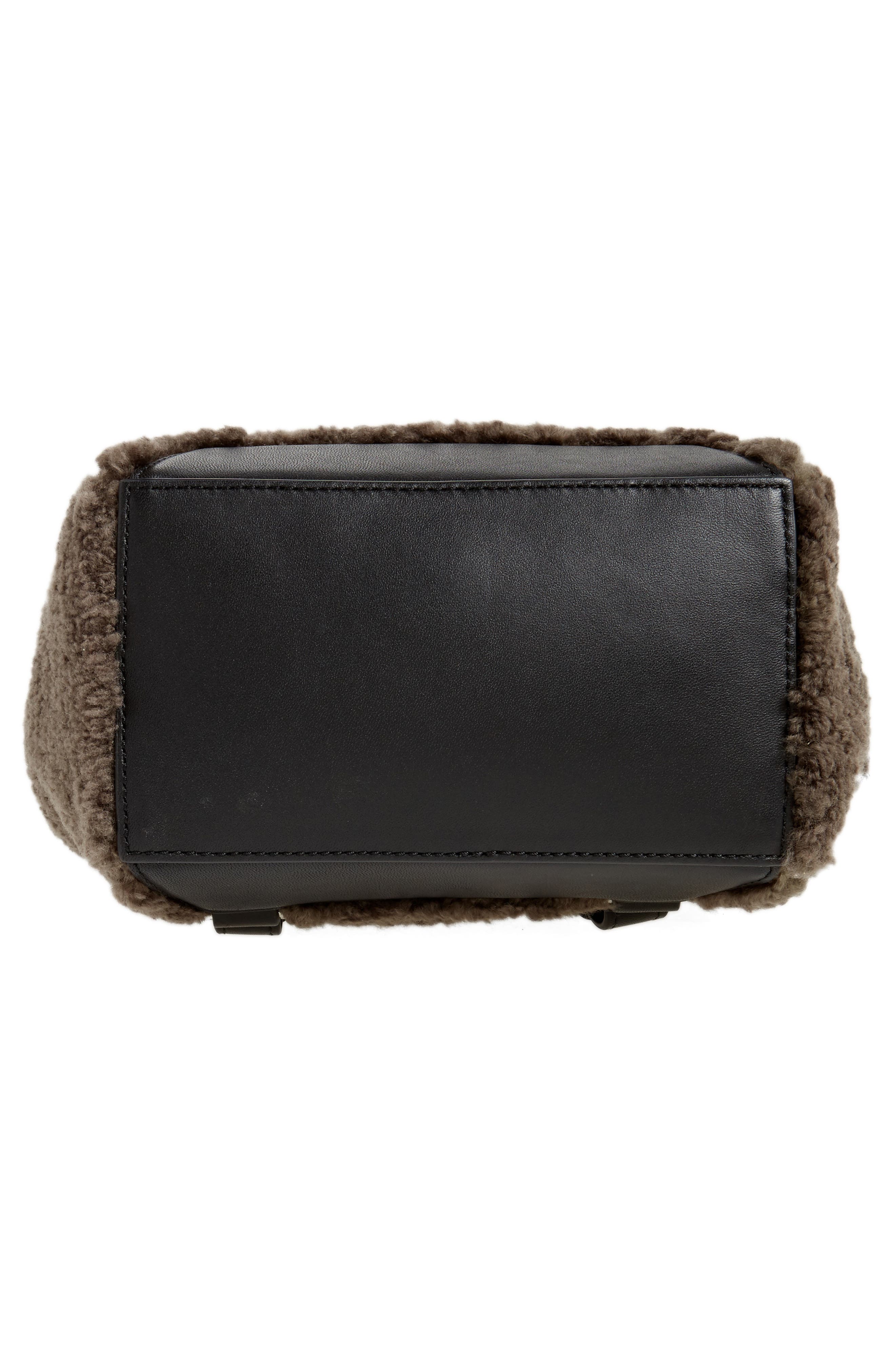 rag & bone Small Pilot Leather & Genuine Shearling Backpack, Alternate, color, 