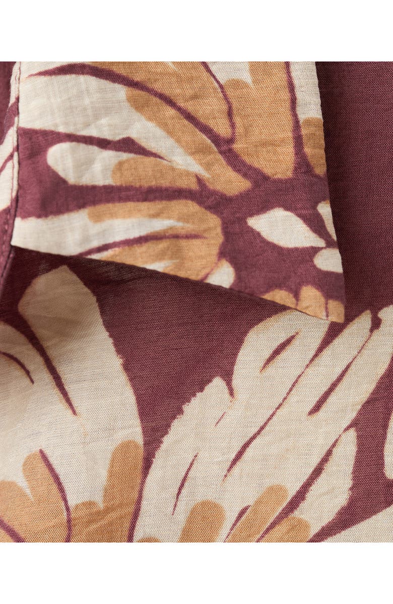 MANGO Floral Button-Up Shirt, Alternate, color, 