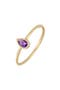  14K Yellow Gold Amethyst