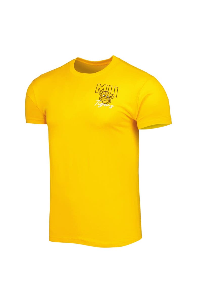 IMAGE ONE Men's Gold Missouri Tigers Vintage Through the Years 2-Hit T-Shirt, Alternate, color, 