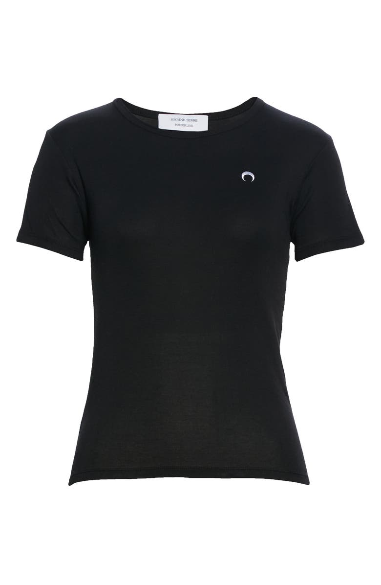 Marine Serre Mini Fit Logo Organic Cotton T-Shirt, Alternate, color, 