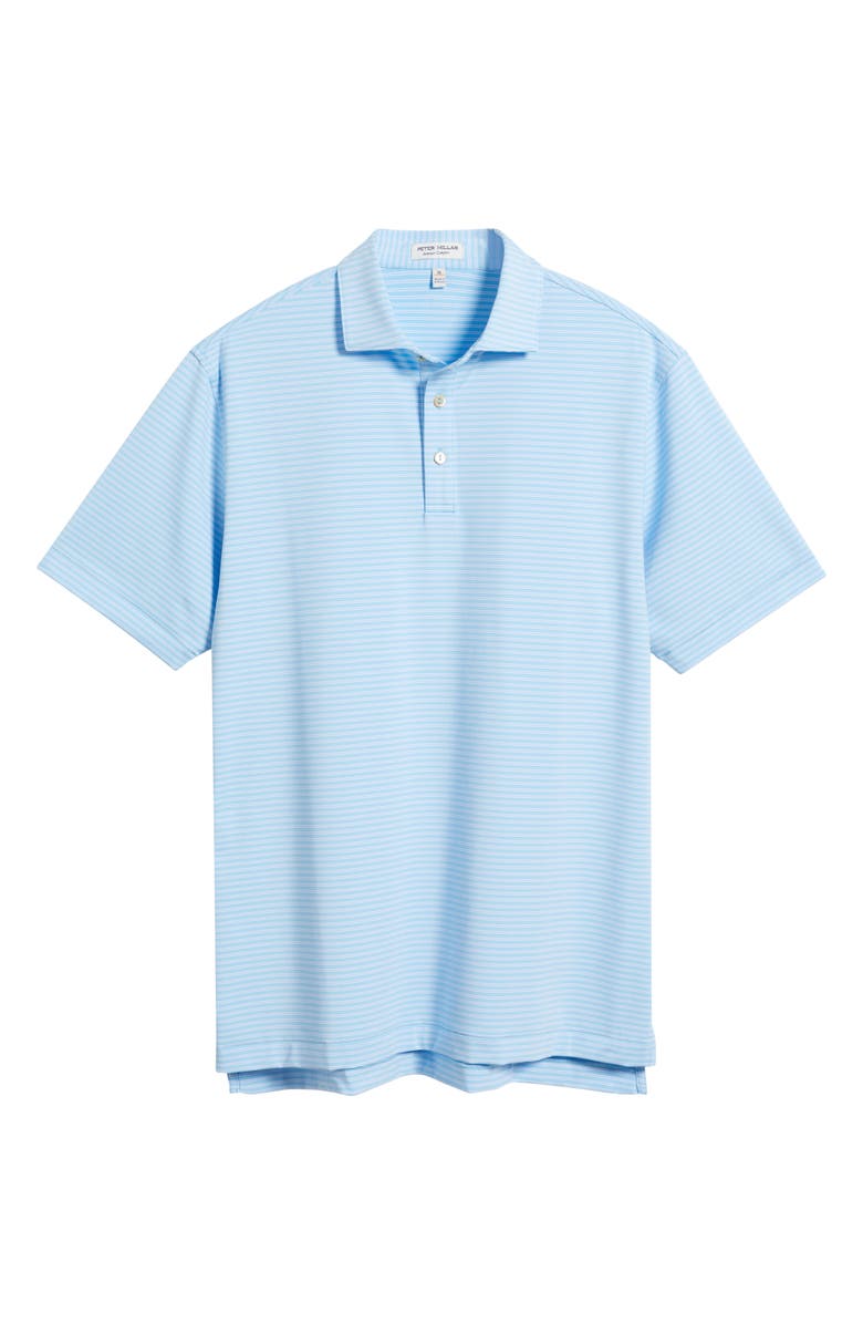 Peter Millar Culver Performance Jersey Polo, Alternate, color, Seaport Blue
