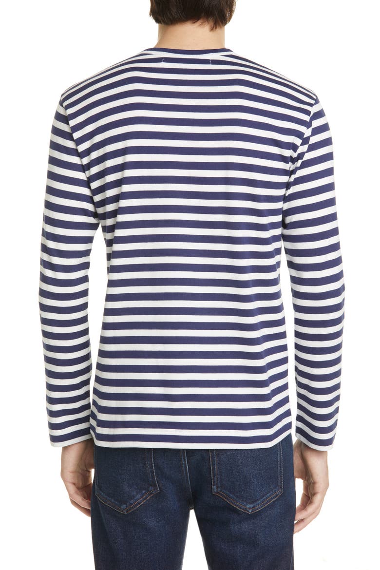 Stripe T-Shirt, Alternate, color, NAVY/ WHITE