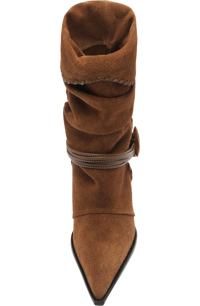 Schutz Sable Pointed Toe Boot, Alternate, color, Pecan Brown