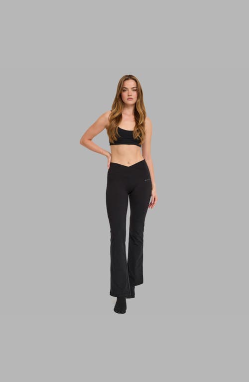 Blvck Paris Blvck Medusa Flare Leggings In Black